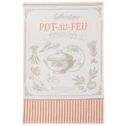 Beef Stew (Pot Au Feu) French Jacquard Dish Towel By Coucke
