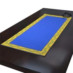 Calisson Blue & Yellow Quilted Table Runner By Tissus Toselli