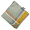 Cedrat Green & Yellow French Cotton Jacquard Napkin By Tissus Toselli