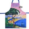 French Riviera Cotton Kitchen Apron By Coton Blanc