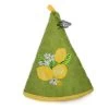 Round Terry Hand Towel Lemon Green By Coton Blanc