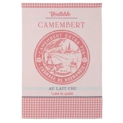 Veritable Camembert Cheese French Jacquard Dish Towel By Coucke