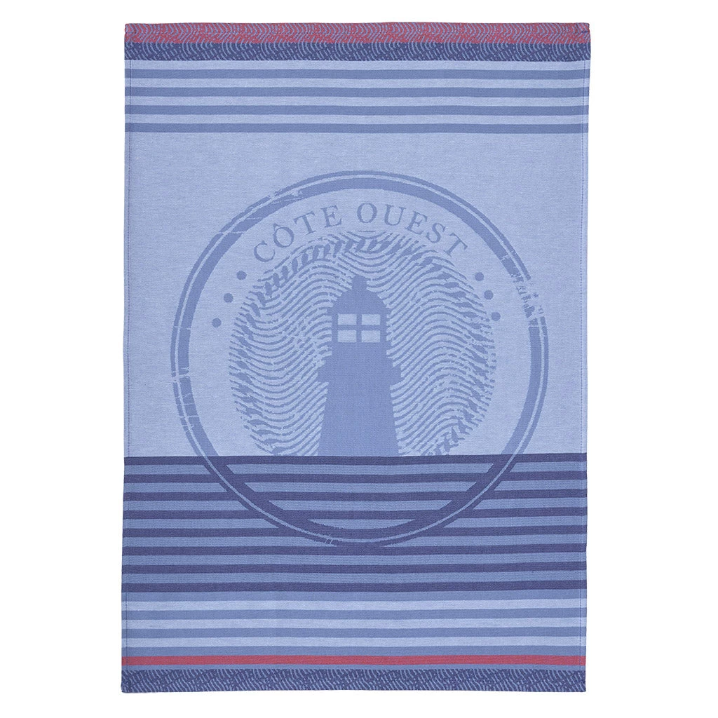 West Coast (C么te Ouest) French Jacquard Cotton Dish Towel By Coucke