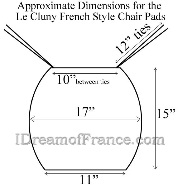Sunflower Blue Coated French Style Chair Pad By Le Cluny - Image 3