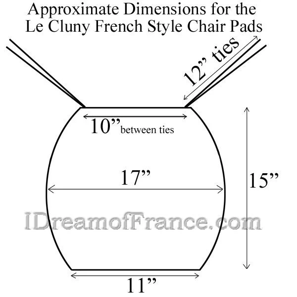Olives Red Acrylic-Coated Cotton French Style Chair Pad By Le Cluny - Image 3