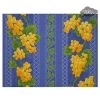 Grapes Blue Acrylic-Coated Cotton Reversible Placemat By Le Cluny