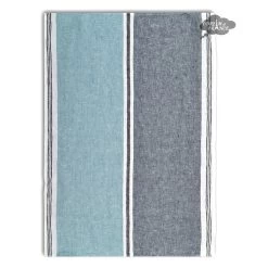 Trevise Blue Stone French Linen Kitchen Towel By Harmony