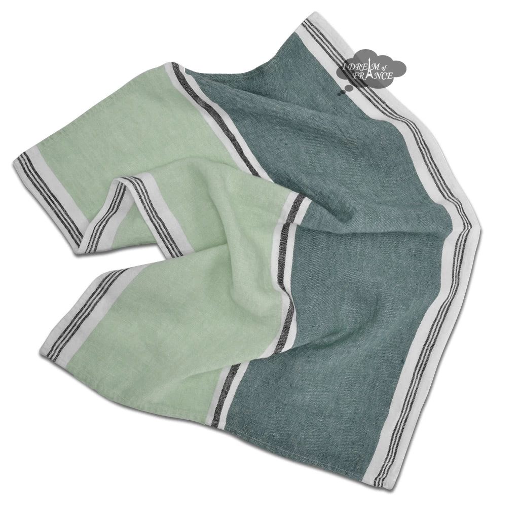 Trevise Celadon French Linen Kitchen Towel By Harmony - Image 2