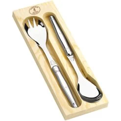 Laguiole Jean Dubost Salad Set - Stainless Steel Handles