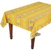 60x 96" Rectangular Lavender Yellow Acrylic-Coated Cotton Provence Tablecloth By Le Cluny