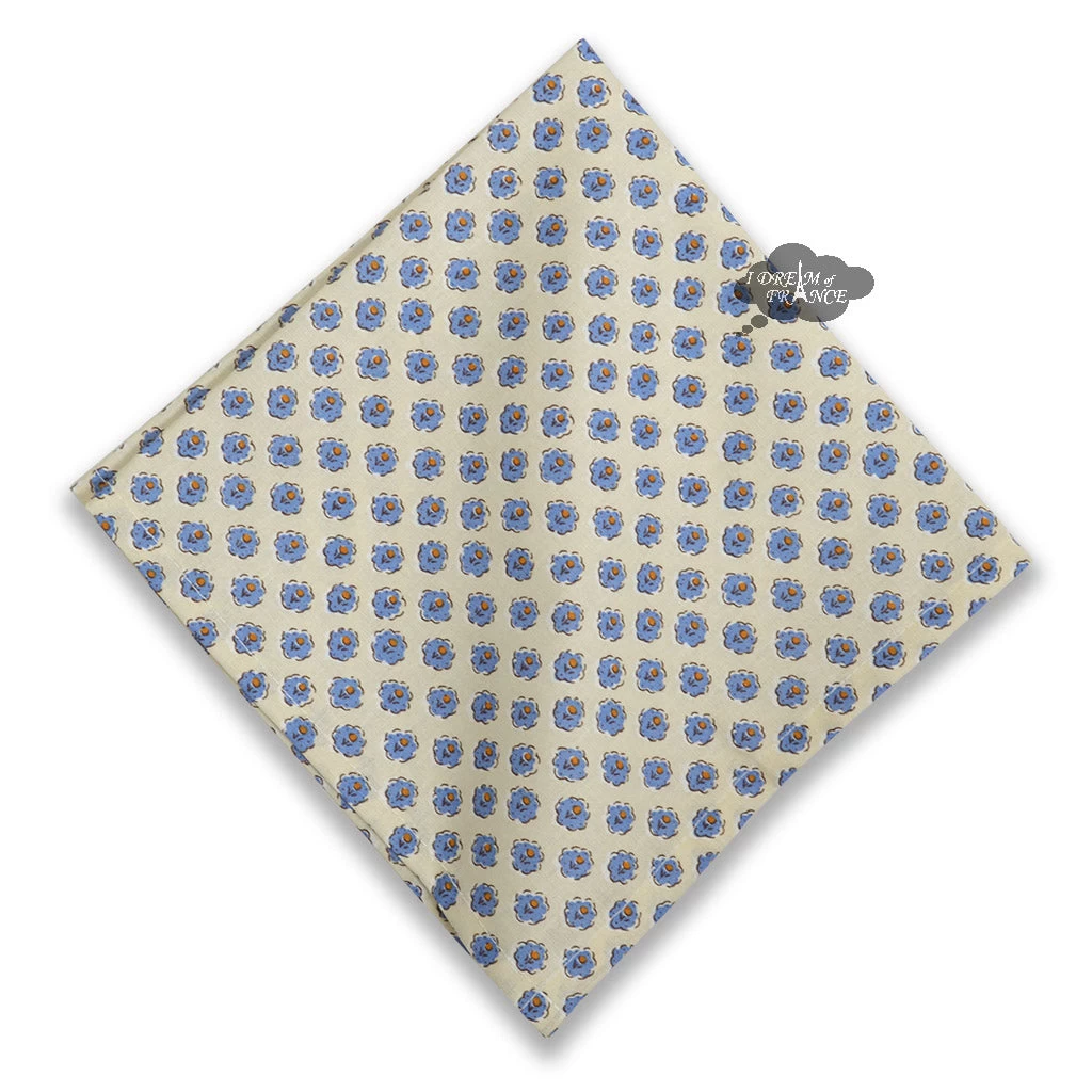 Olives Cream Provence Cotton Napkin By Le Cluny