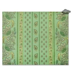 Lisa Pistachio Acrylic-Coated Cotton Reversible Placemat By Le Cluny