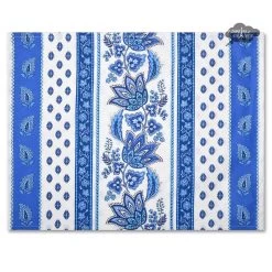 Lisa White Acrylic-Coated Cotton Reversible Placemat By Le Cluny