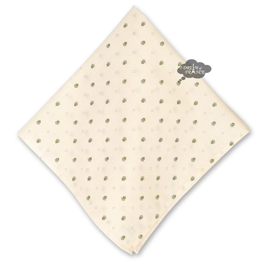 Calisson / Ramatuelle Cream Provence Cotton Napkin By Tissus Toselli