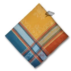 Ramatuelle Curry French Cotton Jacquard Napkin By L'Ensoleillade