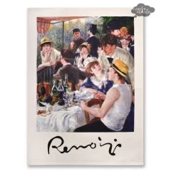 Luncheon Of The Boating Party By Renoir French Cotton Kitchen Towel By L.R. Creations