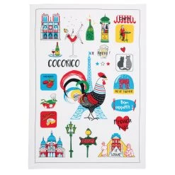 Emojis 😃 French Cotton Tea Towel By Winkler Torchons Et Bouchons